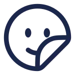 Sticker Smile Circle 2 SVG Icon